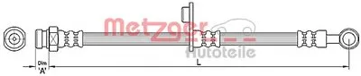 Тормозной шланг METZGER купить