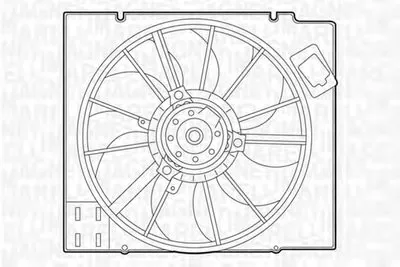 Вентилятор, охлаждение двигателя MAGNETI MARELLI купить