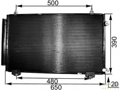 Конденсатор, кондиционер BEHR HELLA SERVICE купить