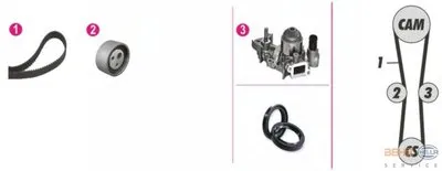 Водяной насос + комплект зубчатого ремня BEHR HELLA SERVICE купить