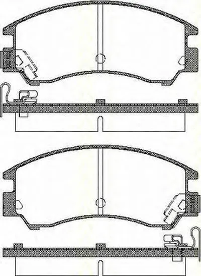 Комплект тормозных колодок, дисковый тормоз TRISCAN купить
