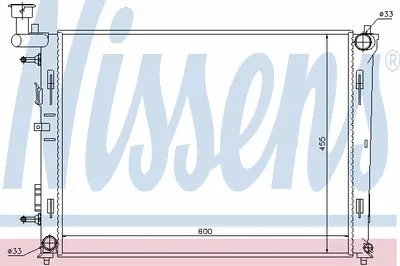 Радиатор, охлаждение двигателя NISSENS купить