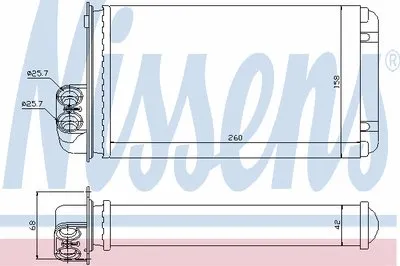 Теплообменник, отопление салона NISSENS купить