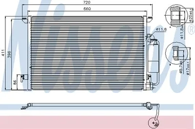 Конденсатор, кондиционер NISSENS купить