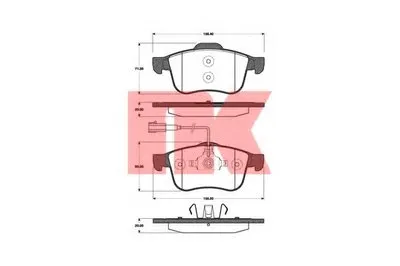 Комплект тормозных колодок, дисковый тормоз NK купить