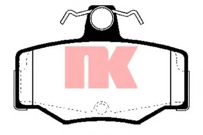 Комплект тормозных колодок, дисковый тормоз NK купить