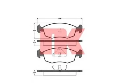 Комплект тормозных колодок, дисковый тормоз NK купить