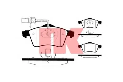Комплект тормозных колодок, дисковый тормоз NK купить