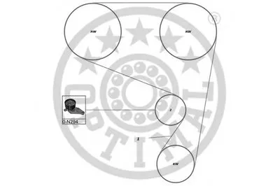 Комплект ремня ГРМ OPTIMAL купить