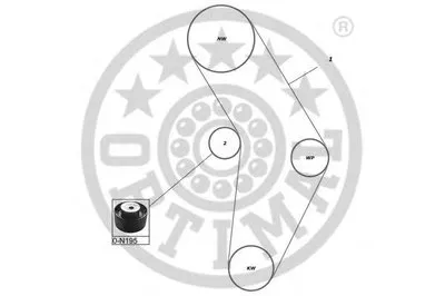 Комплект ремня ГРМ OPTIMAL купить