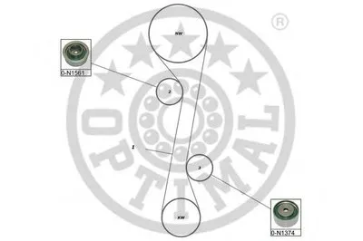 Комплект ремня ГРМ OPTIMAL купить
