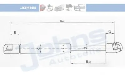 Газовая пружина, капот JOHNS купить