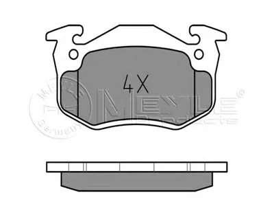 Комплект тормозных колодок, дисковый тормоз MEYLE купить