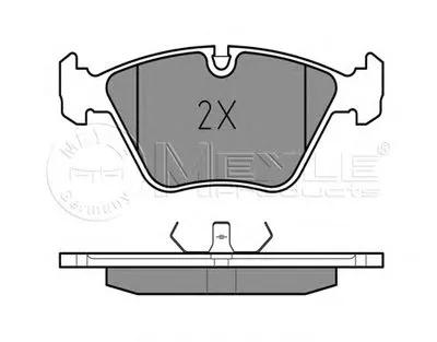 Комплект тормозных колодок, дисковый тормоз MEYLE купить