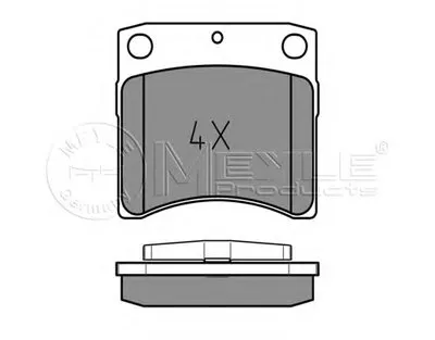 Комплект тормозных колодок, дисковый тормоз MEYLE купить
