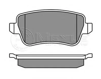 Комплект тормозных колодок, дисковый тормоз MEYLE купить