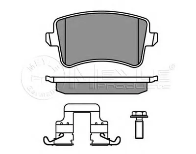 Комплект тормозных колодок, дисковый тормоз MEYLE купить
