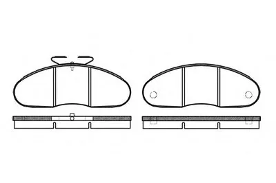 Комплект тормозных колодок, дисковый тормоз REMSA купить