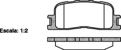 Комплект тормозных колодок, дисковый тормоз REMSA купить