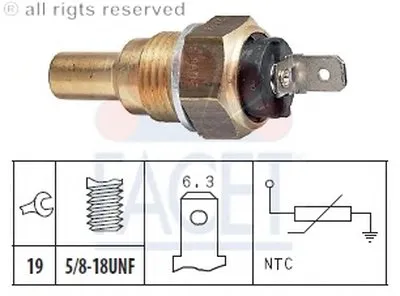 Датчик, температура охлаждающей жидкости; Датчик, температура охлаждающей жидкости; Датчик, температура охлаждающей жидкости FACET купить