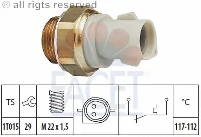 Термовыключатель, вентилятор радиатора FACET купить