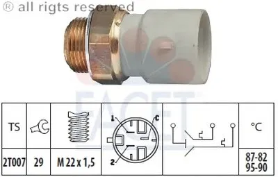 Термовыключатель, вентилятор радиатора FACET купить