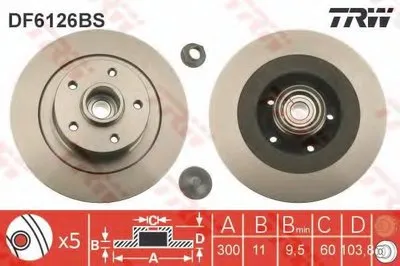 Тормозной диск TRW купить