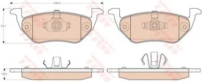 Комплект тормозных колодок, дисковый тормоз TRW купить