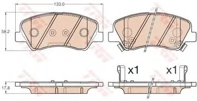 Комплект тормозных колодок, дисковый тормоз COTEC TRW купить