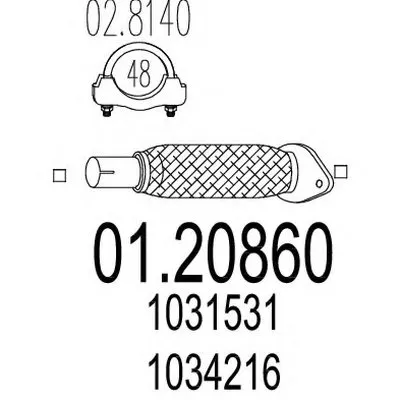 Труба выхлопного газа MTS купить