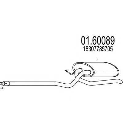 Глушитель выхлопных газов конечный MTS купить