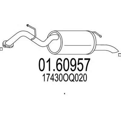 Глушитель выхлопных газов конечный MTS купить