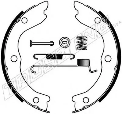 Комплект тормозных колодок, стояночная тормозная система TRUSTING купить