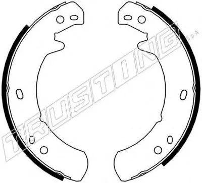Комплект тормозных колодок, стояночная тормозная система TRUSTING купить
