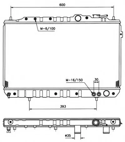 Радиатор, охлаждение двигателя NRF купить