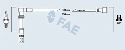Комплект проводов зажигания FAE купить