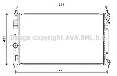 Радиатор, охлаждение двигателя AVA QUALITY COOLING купить