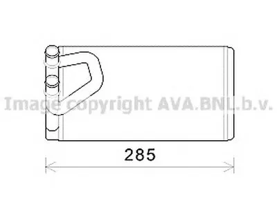 Теплообменник, отопление салона AVA QUALITY COOLING купить