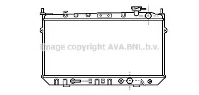 Радиатор, охлаждение двигателя AVA QUALITY COOLING купить