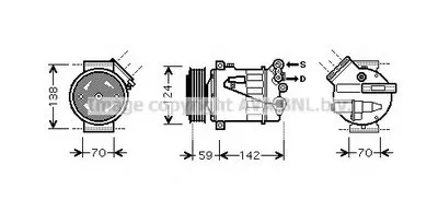 Компрессор, кондиционер AVA QUALITY COOLING купить