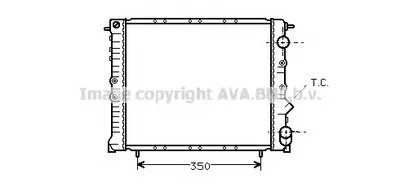 Радиатор, охлаждение двигателя AVA QUALITY COOLING купить