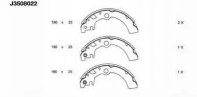 Комплект тормозных колодок NIPPARTS купить