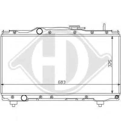 Радиатор, охлаждение двигателя DIEDERICHS купить