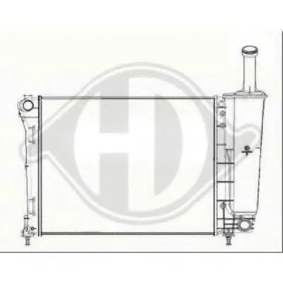 Радиатор, охлаждение двигателя DIEDERICHS купить