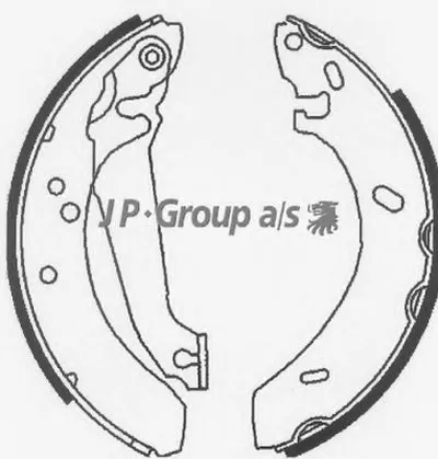 Комплект тормозных колодок QH JP GROUP купить