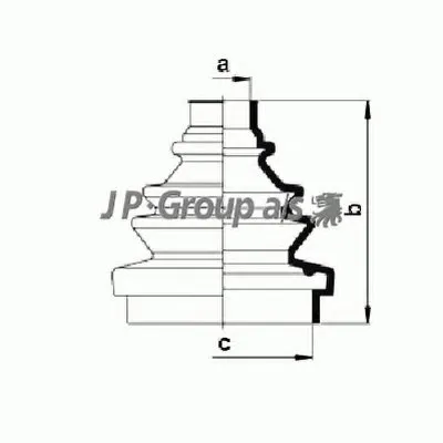 Комплект пылника, приводной вал QH JP GROUP купить