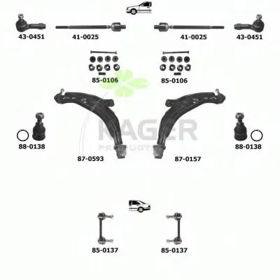 Подвеска колеса KAGER купить