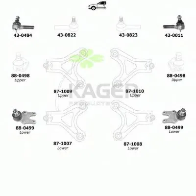 Подвеска колеса KAGER купить