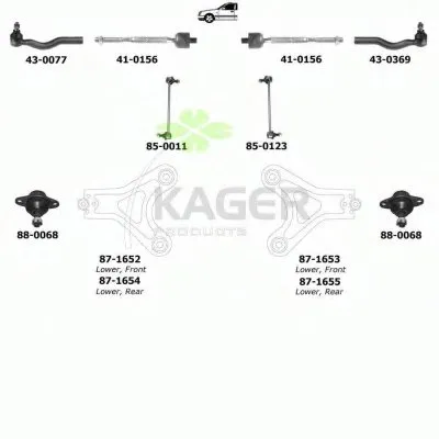 Подвеска колеса KAGER купить