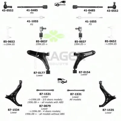 Подвеска колеса KAGER купить
